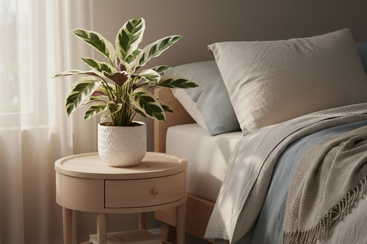 Why is the Night Watcher Calathea White Fusion a great plant for wellness and sensory